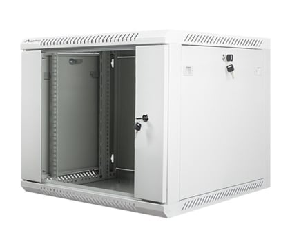 Szafa RACK Lanberg Wisząca 19" 9U 600x600mm jednosekcyjna (szara)